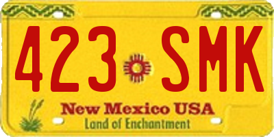 NM license plate 423SMK