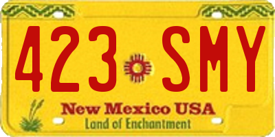 NM license plate 423SMY
