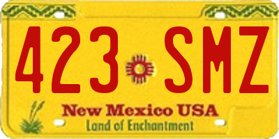 NM license plate 423SMZ