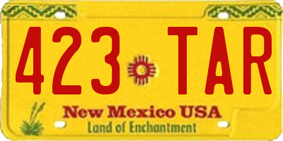 NM license plate 423TAR