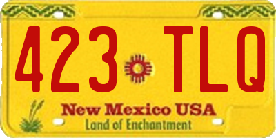 NM license plate 423TLQ
