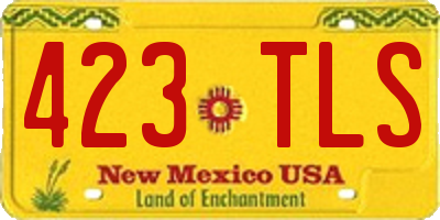 NM license plate 423TLS
