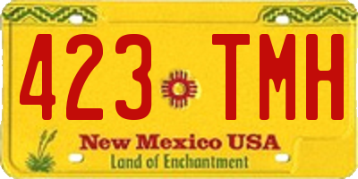NM license plate 423TMH