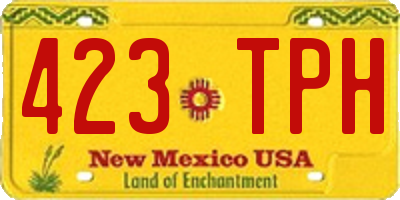 NM license plate 423TPH