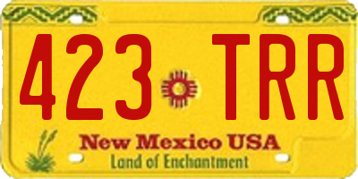 NM license plate 423TRR