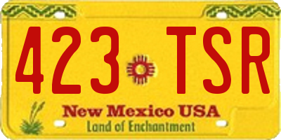 NM license plate 423TSR