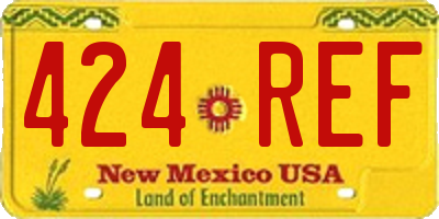 NM license plate 424REF