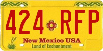 NM license plate 424RFP