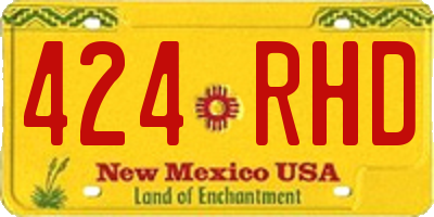 NM license plate 424RHD