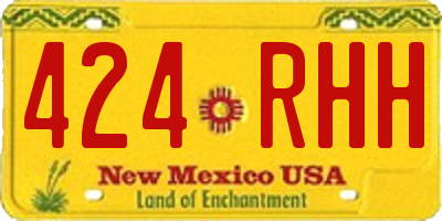 NM license plate 424RHH