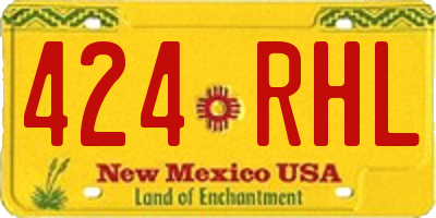 NM license plate 424RHL