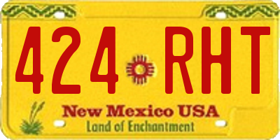 NM license plate 424RHT