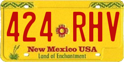 NM license plate 424RHV