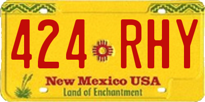 NM license plate 424RHY