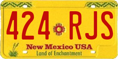 NM license plate 424RJS