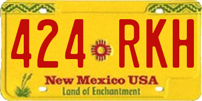 NM license plate 424RKH