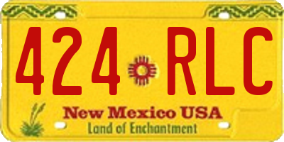 NM license plate 424RLC