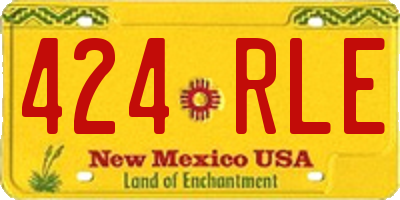 NM license plate 424RLE