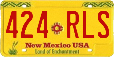 NM license plate 424RLS