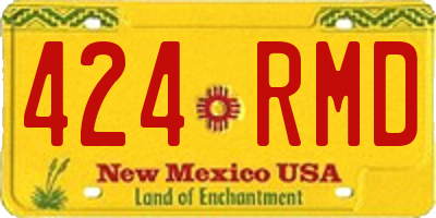 NM license plate 424RMD