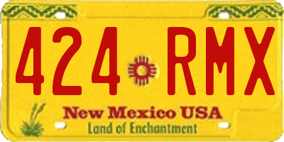 NM license plate 424RMX