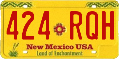 NM license plate 424RQH