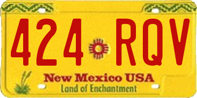 NM license plate 424RQV