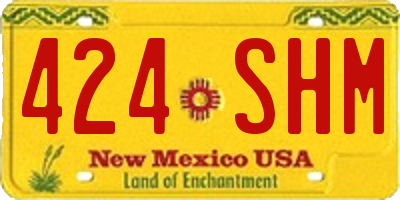 NM license plate 424SHM