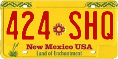 NM license plate 424SHQ