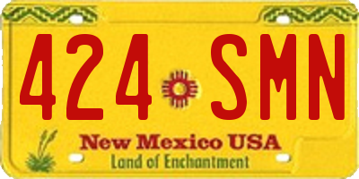 NM license plate 424SMN