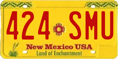 NM license plate 424SMU