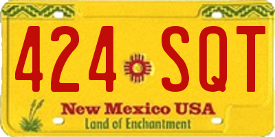 NM license plate 424SQT