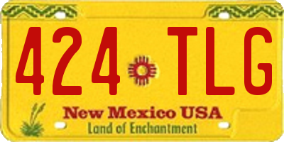 NM license plate 424TLG
