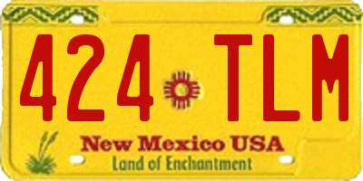 NM license plate 424TLM