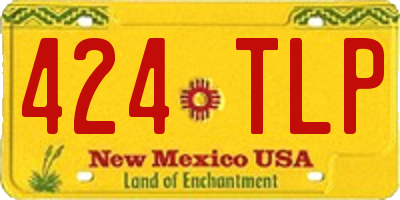 NM license plate 424TLP
