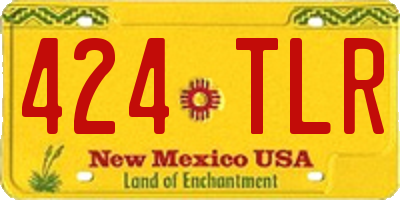 NM license plate 424TLR