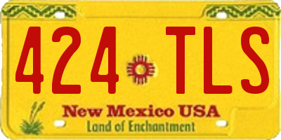 NM license plate 424TLS