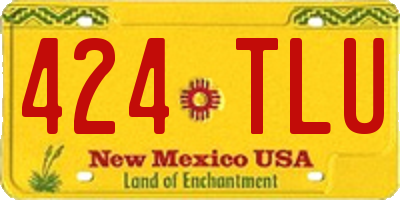 NM license plate 424TLU