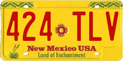 NM license plate 424TLV