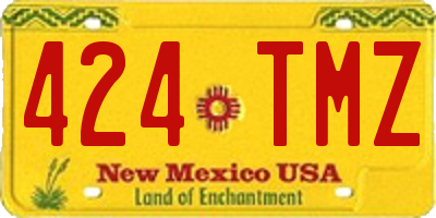 NM license plate 424TMZ