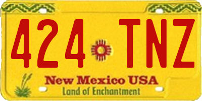 NM license plate 424TNZ