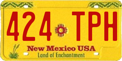 NM license plate 424TPH