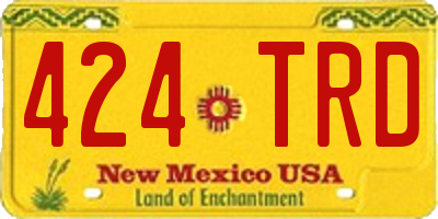 NM license plate 424TRD