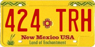 NM license plate 424TRH