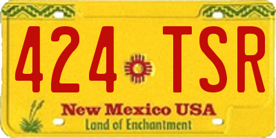 NM license plate 424TSR