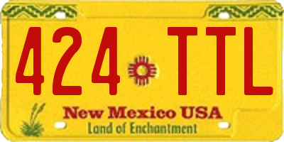 NM license plate 424TTL