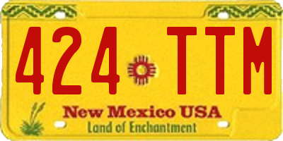 NM license plate 424TTM