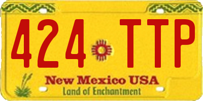 NM license plate 424TTP