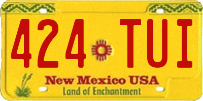 NM license plate 424TUI