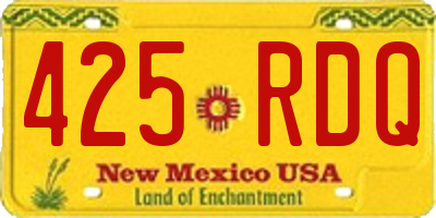 NM license plate 425RDQ